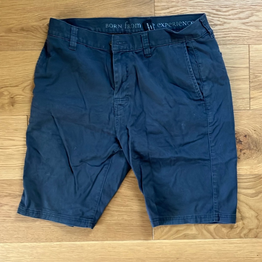 Prana men’s navy cotton shorts - 34” waste